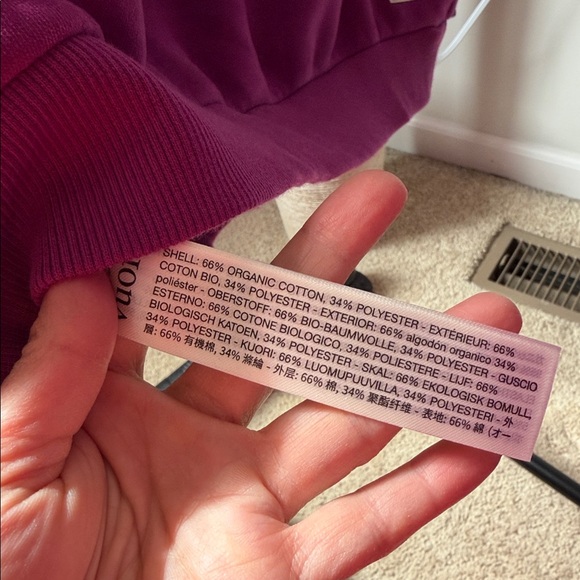 Vuori Restore Oversized Crew Sweatshirt Magenta Size Large - Picture 9 of 9